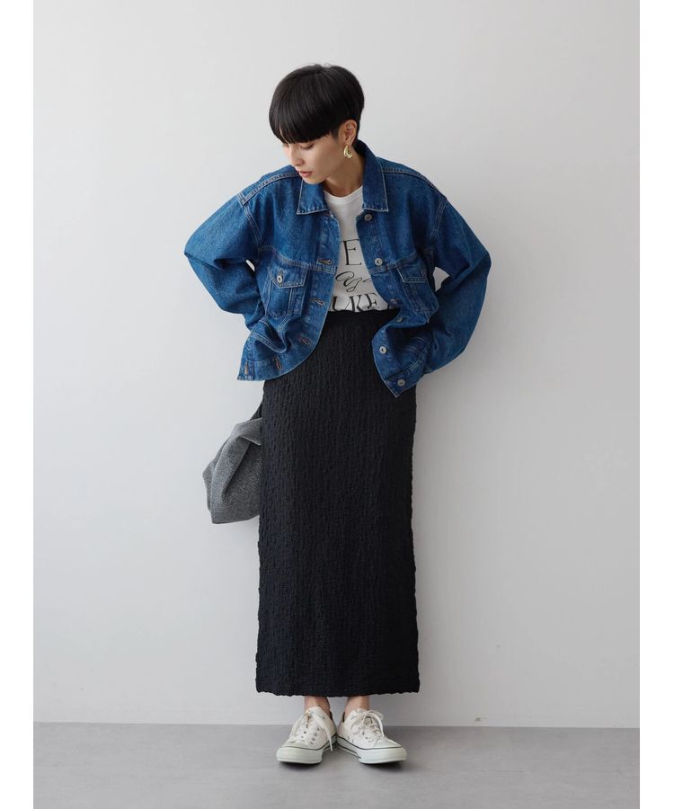 AMERICAN HOLIC「フクレジャガードタイトスカート」|タイト|