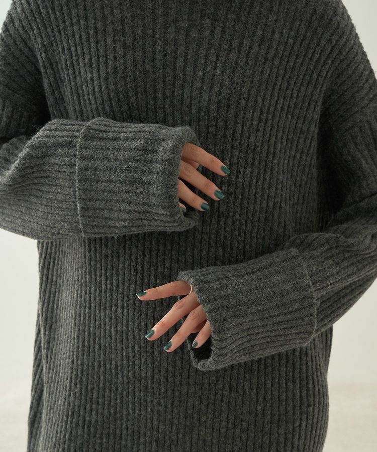 AMERICAN HOLIC「モックネックニットワンピース」|ワンピース|