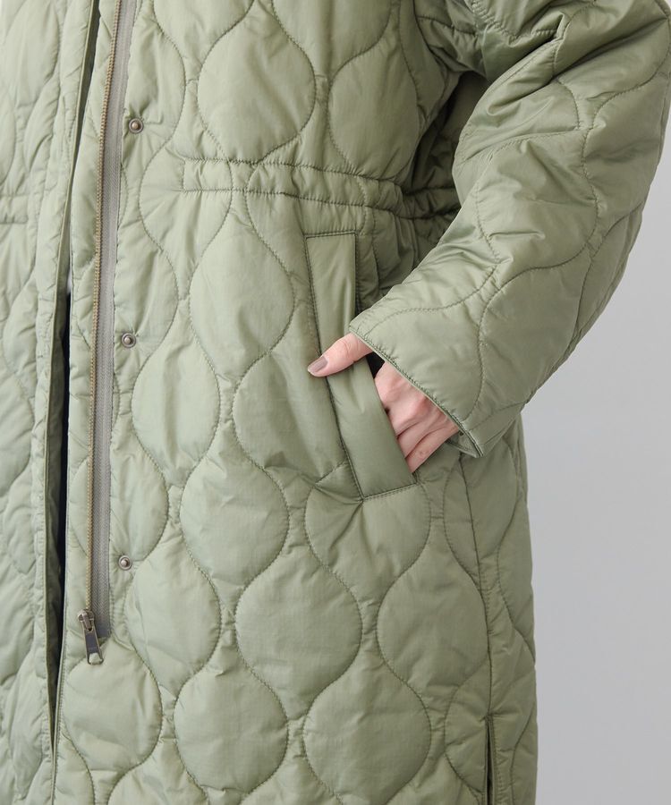 AMERICAN HOLIC「軽ポカノーカラーキルティングロングコート」|その他|