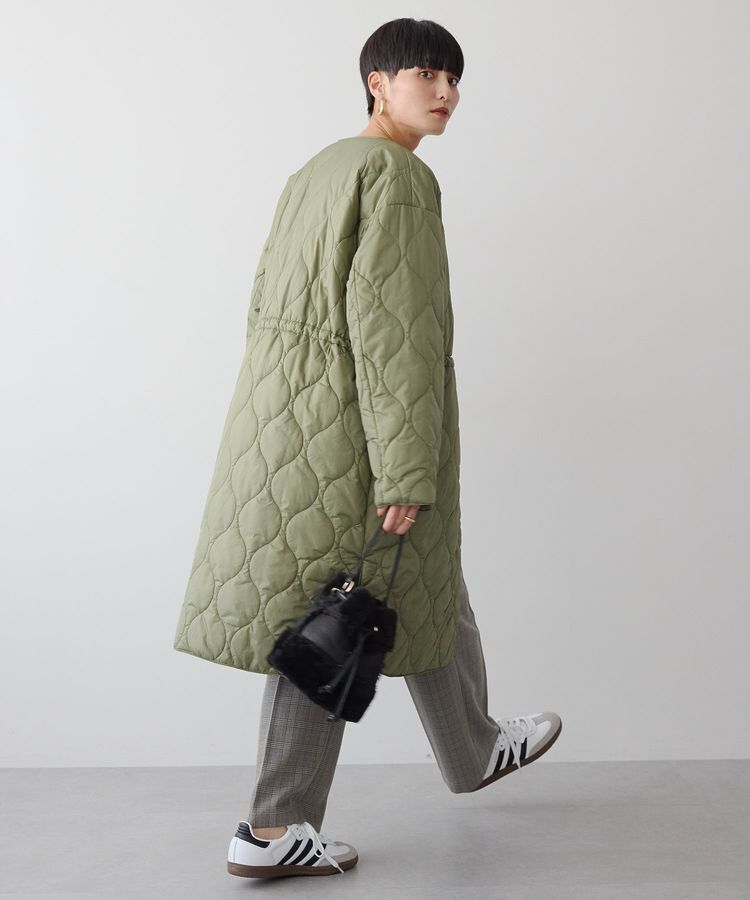 AMERICAN HOLIC「軽ポカノーカラーキルティングロングコート」|その他|