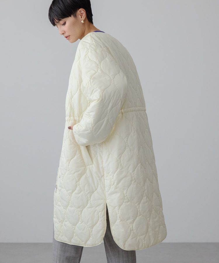 AMERICAN HOLIC「軽ポカノーカラーキルティングロングコート」|その他|