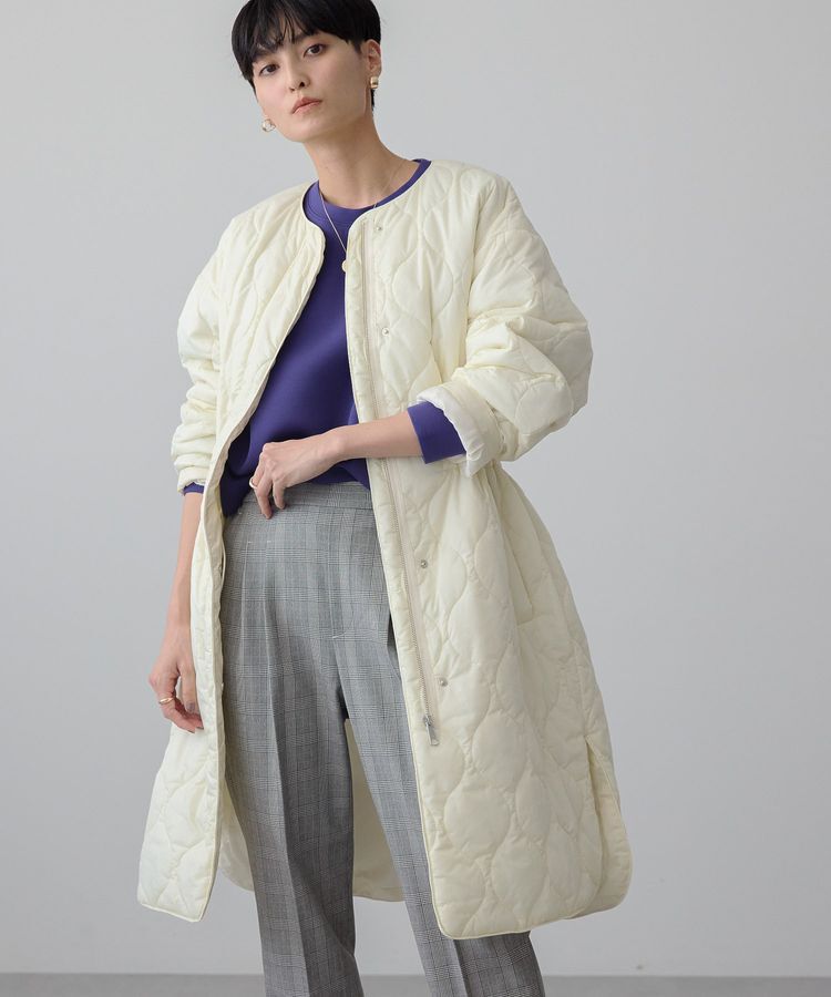 AMERICAN HOLIC「軽ポカノーカラーキルティングロングコート」|その他|