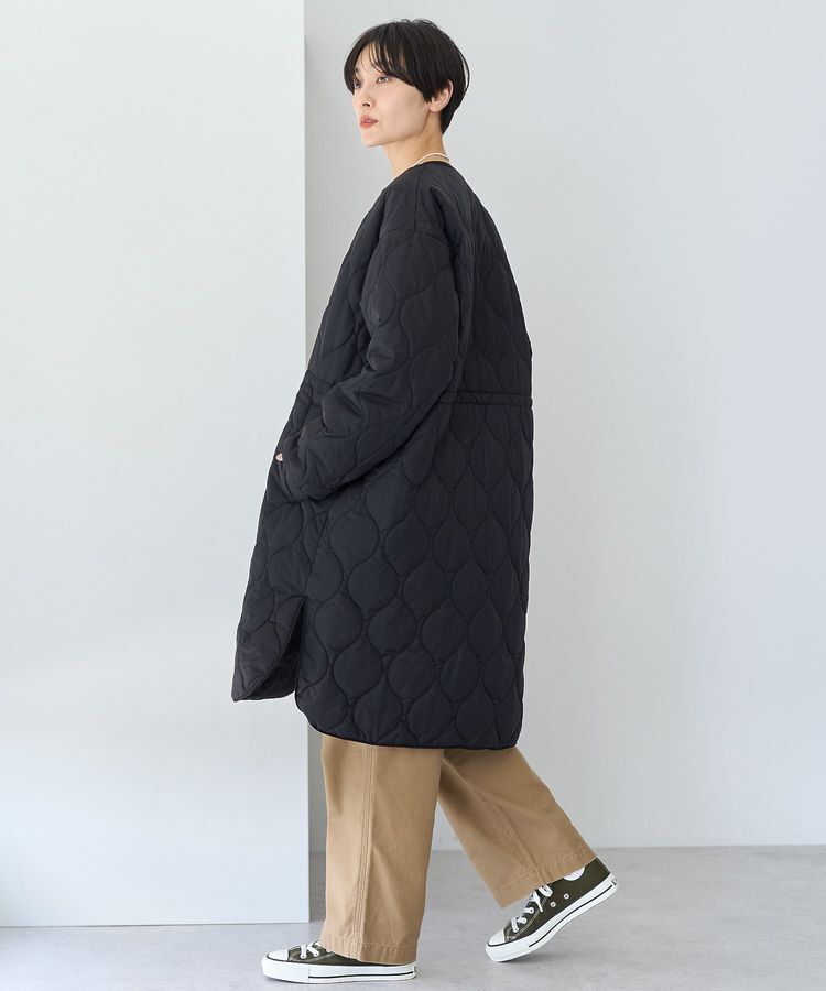 AMERICAN HOLIC「軽ポカノーカラーキルティングロングコート」|その他|