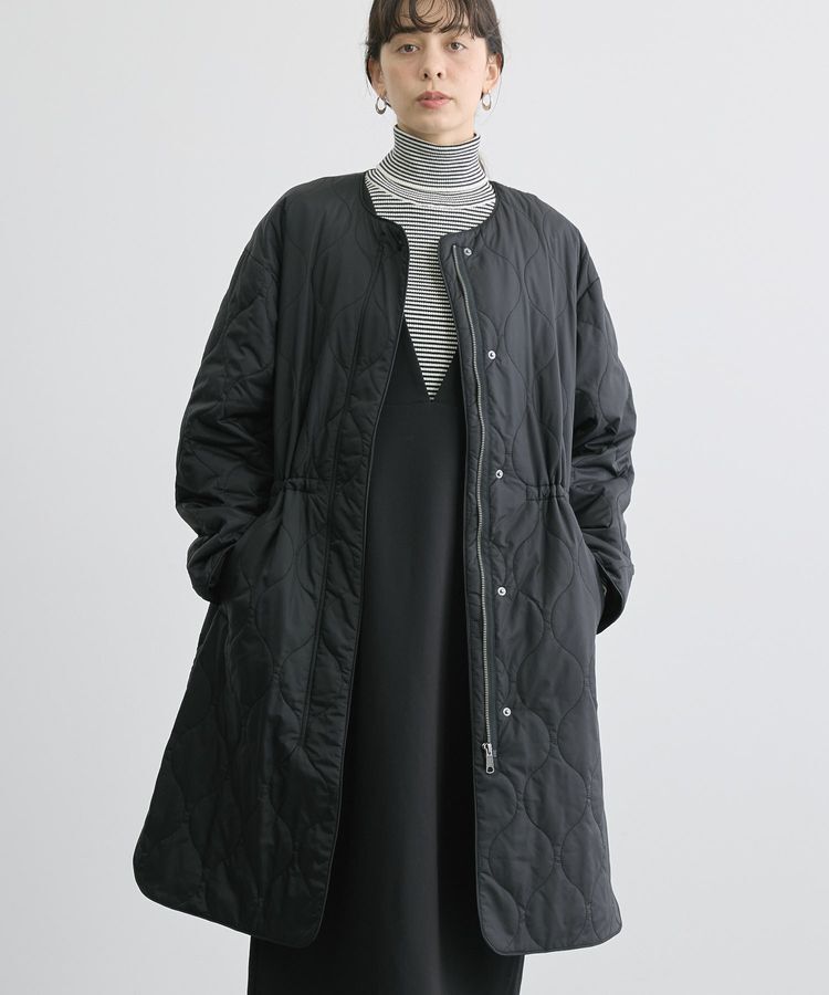 AMERICAN HOLIC「軽ポカノーカラーキルティングロングコート」|その他|