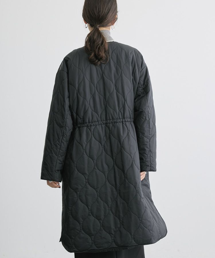 AMERICAN HOLIC「軽ポカノーカラーキルティングロングコート」|その他|