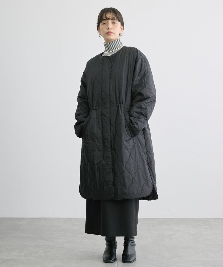 AMERICAN HOLIC「軽ポカノーカラーキルティングロングコート」|その他|