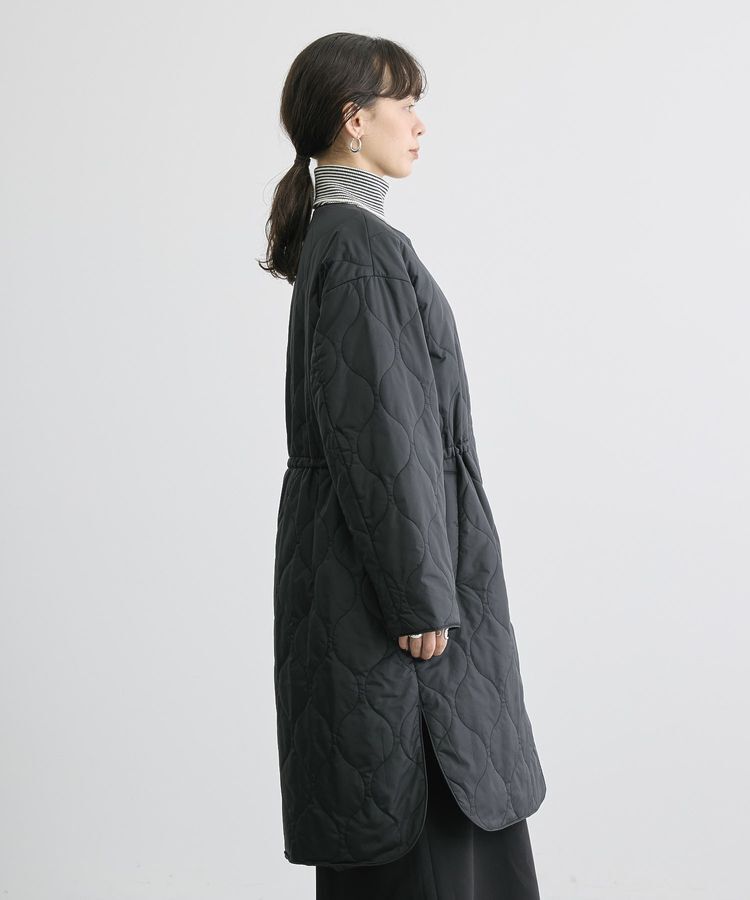 AMERICAN HOLIC「軽ポカノーカラーキルティングロングコート」|その他|