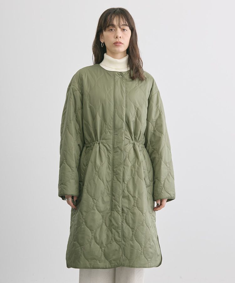 AMERICAN HOLIC「軽ポカノーカラーキルティングロングコート」|その他|