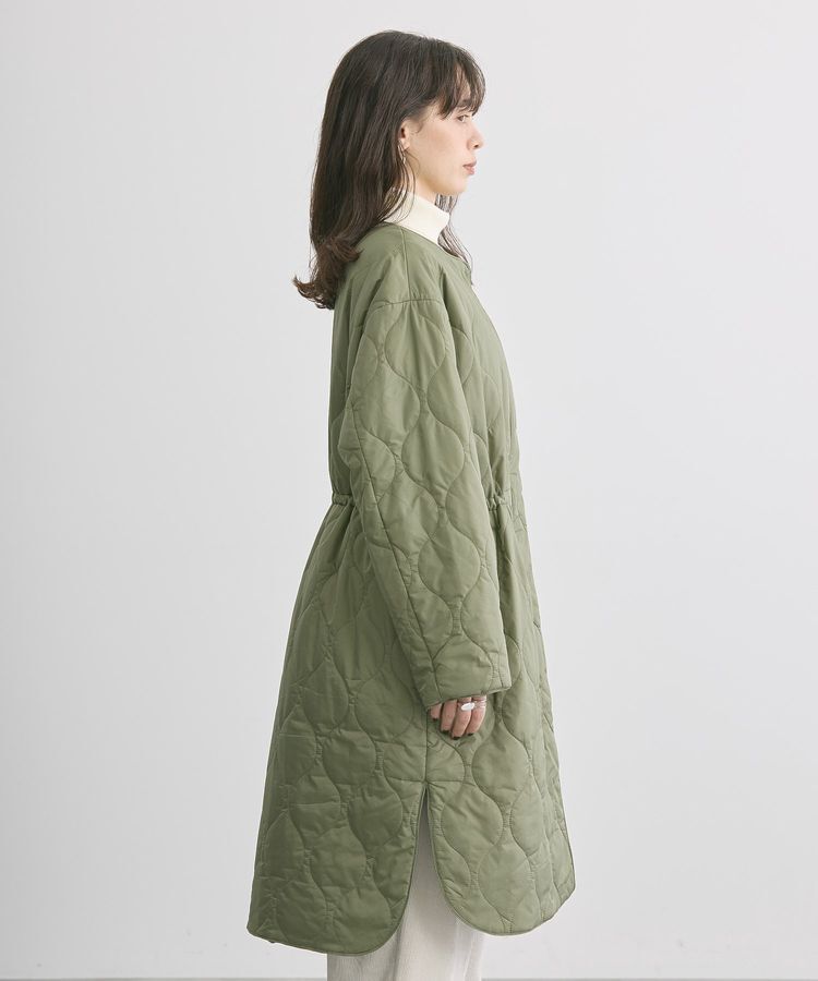 AMERICAN HOLIC「軽ポカノーカラーキルティングロングコート」|その他|