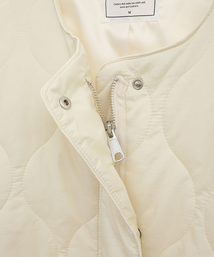 AMERICAN HOLIC「軽ポカノーカラーキルティングロングコート」|その他|