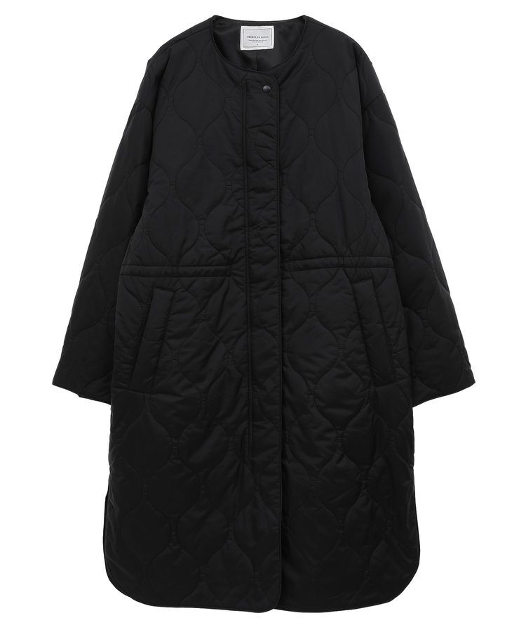 AMERICAN HOLIC「軽ポカノーカラーキルティングロングコート」|その他|