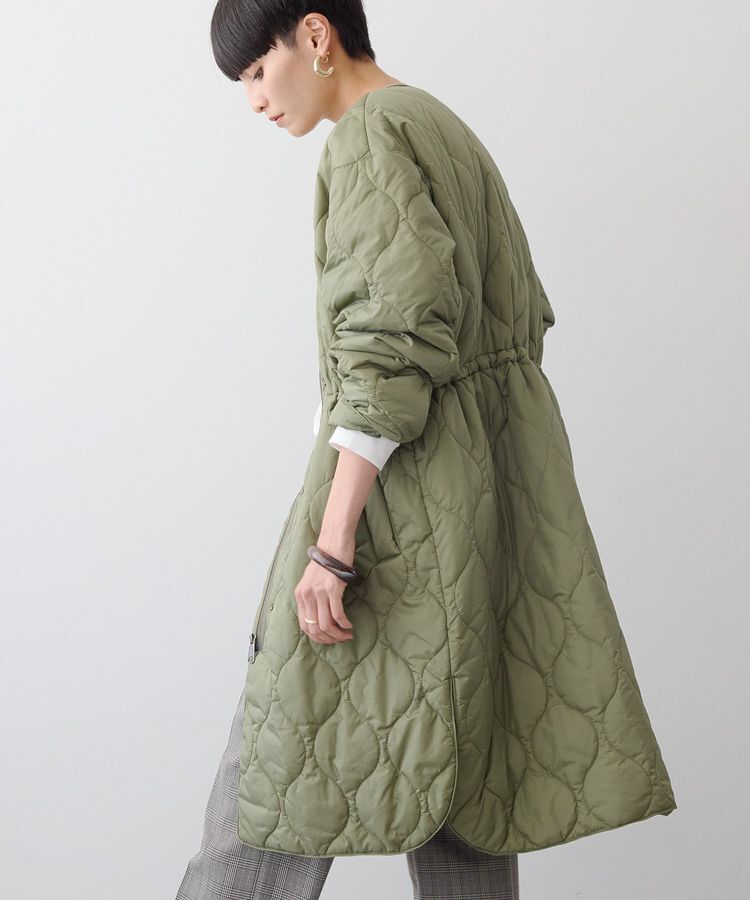 AMERICAN HOLIC「軽ポカノーカラーキルティングロングコート」|その他|