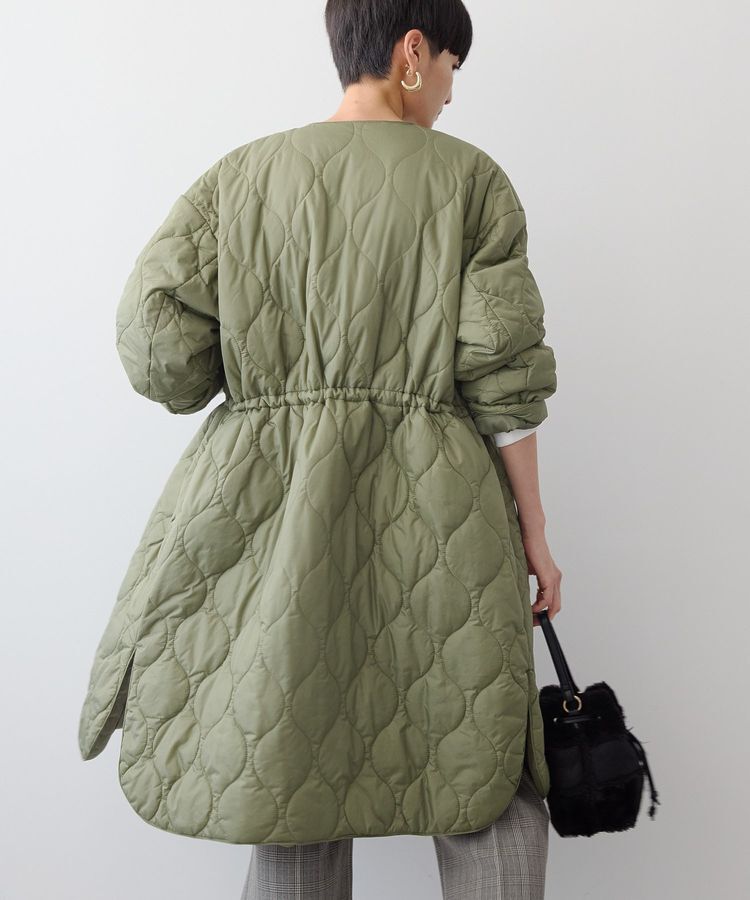 AMERICAN HOLIC「軽ポカノーカラーキルティングロングコート」|その他|