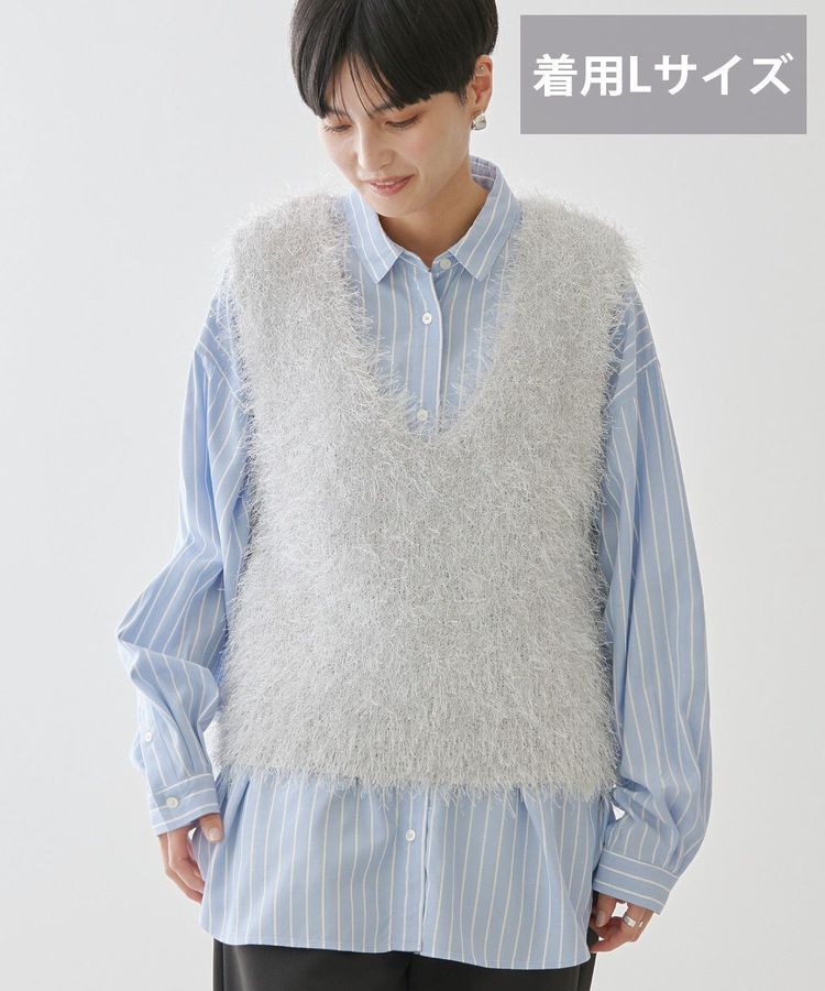 AMERICAN HOLIC「【選べる丈2サイズ】前後2wayシャギーベスト」|ベスト・ジレ|