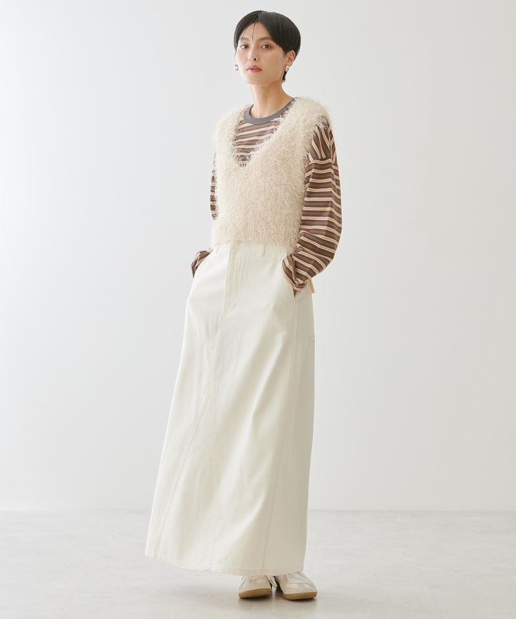 AMERICAN HOLIC「【選べる丈2サイズ】前後2wayシャギーベスト」|ベスト・ジレ|