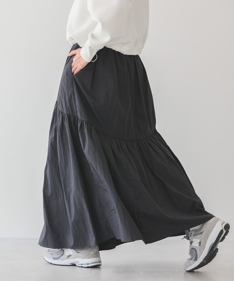 AMERICAN HOLIC「ティアードギャザースカート」|スカート|Black