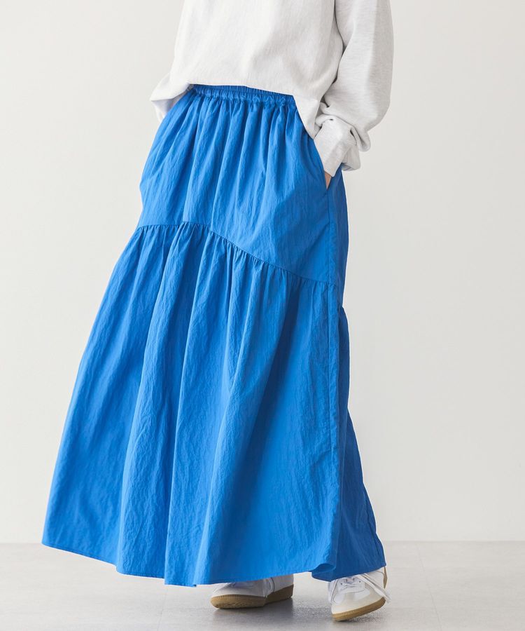 AMERICAN HOLIC「ティアードギャザースカート」|スカート|Blue