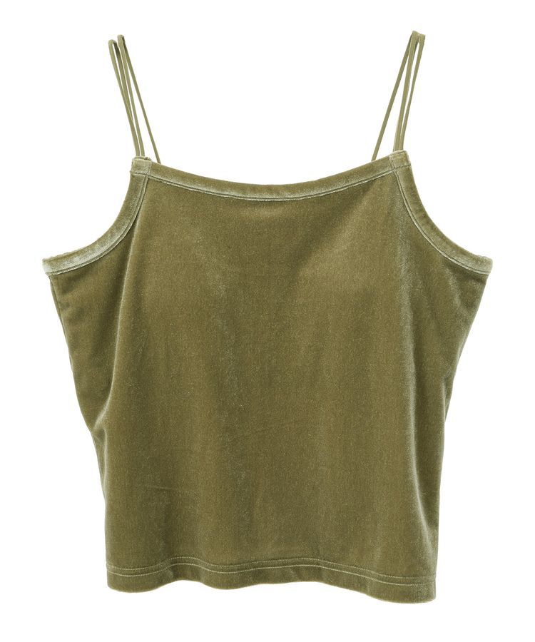 AMERICAN HOLIC「カップ付き ベロアショートキャミソール」|インナー|