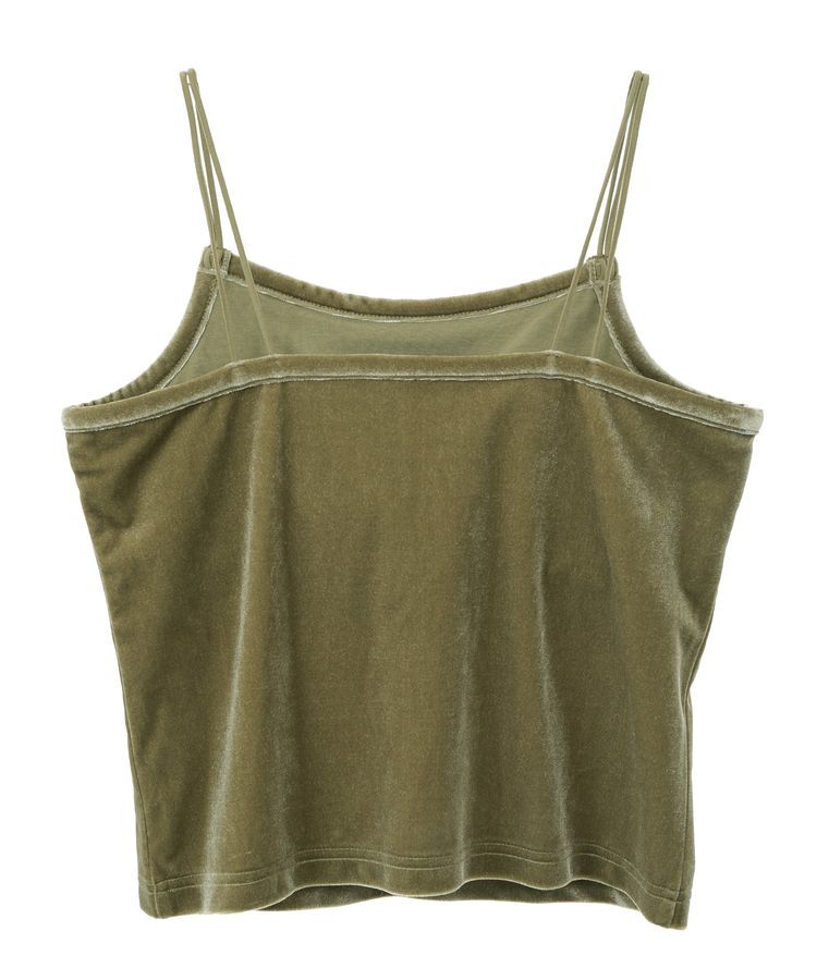 AMERICAN HOLIC「カップ付き ベロアショートキャミソール」|インナー|