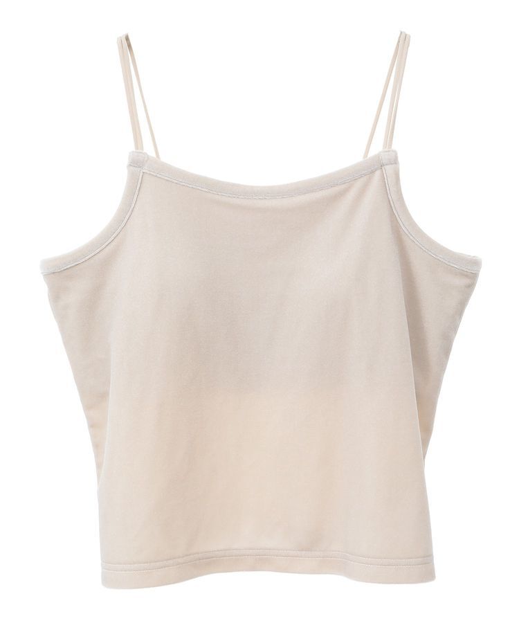 AMERICAN HOLIC「カップ付き ベロアショートキャミソール」|インナー|