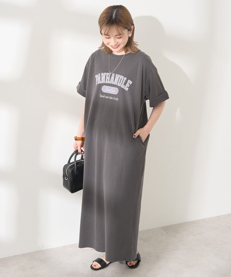 AMERICAN HOLIC「PANHANDLE Tシャツワンピース」|ワンピース|Charcoal Gray