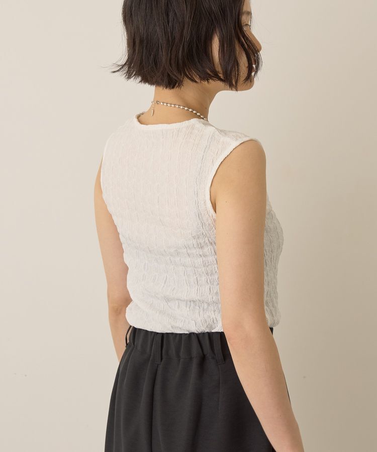 AMERICAN HOLIC「フクレジャガードノースリーブトップス」|Tシャツ・カットソー|