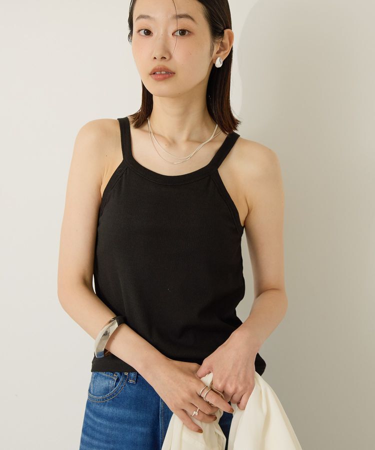 AMERICAN HOLIC「【カップ付き】アメスリタンクトップ」|インナー|Black