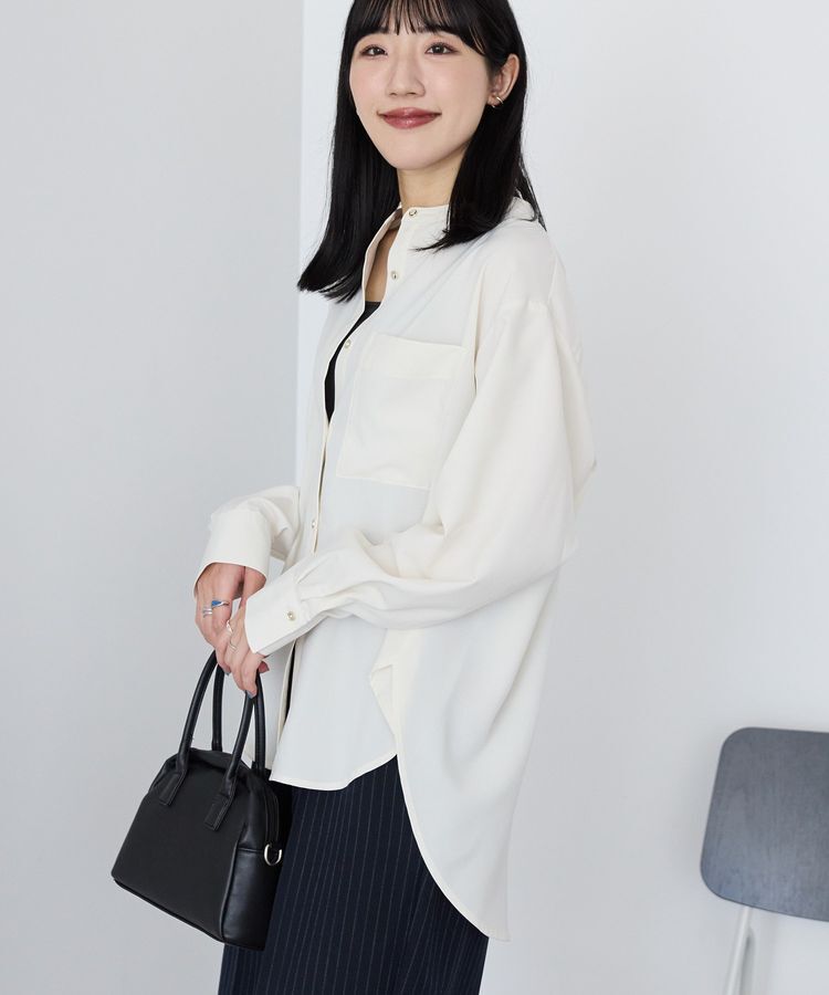 AMERICAN HOLIC「金ボタンバックシャンロングシャツ/チュニック」|シャツ・ブラウス|