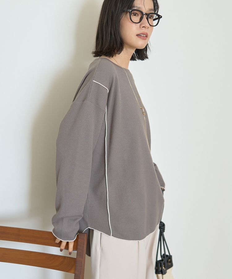 AMERICAN HOLIC「ワッフル配色メロープルオーバー」|Tシャツ・カットソー|