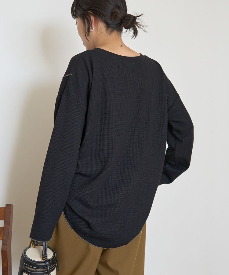 AMERICAN HOLIC「ワッフル配色メロープルオーバー」|Tシャツ・カットソー|