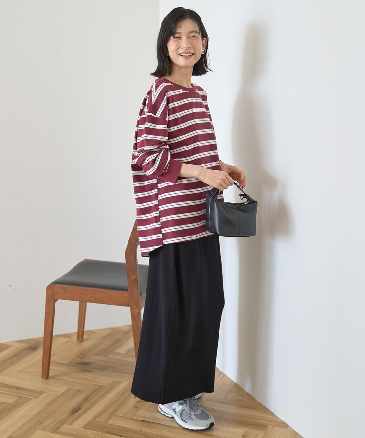 AMERICAN HOLIC「アソートボーダーロングTシャツ/チュニック」|Tシャツ・カットソー|