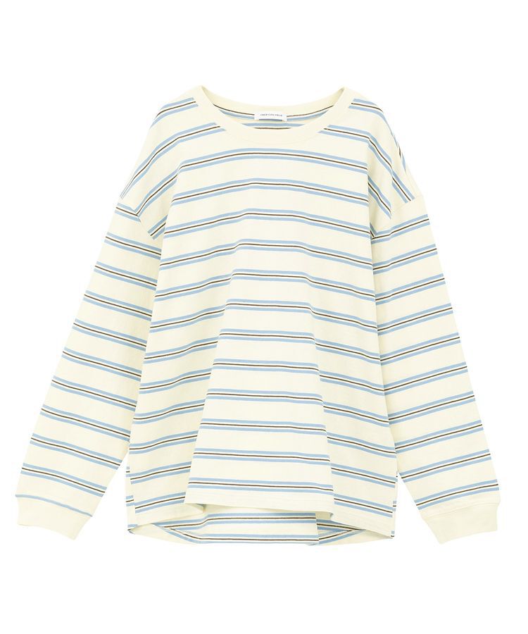 AMERICAN HOLIC「アソートボーダーロングTシャツ/チュニック」|Tシャツ・カットソー|