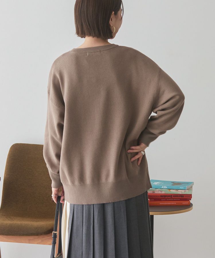 AMERICAN HOLIC「コットンブレンドスウェットライクロゴニットトップス」|ニット・セーター|