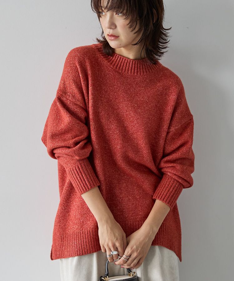 AMERICAN HOLIC「サイドスリットハイネックニットプルオーバー」|ニット・セーター|