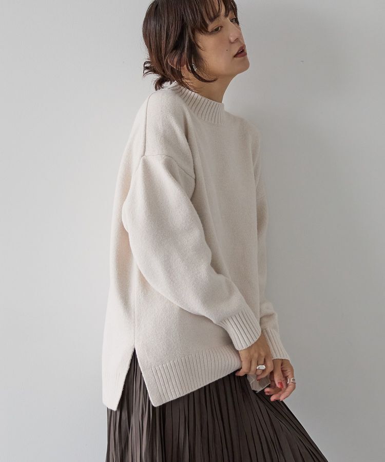 AMERICAN HOLIC「サイドスリットハイネックニットプルオーバー」|ニット・セーター|