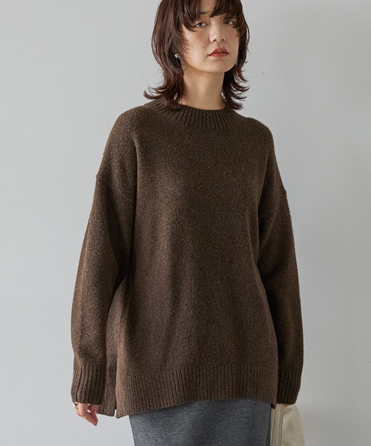 AMERICAN HOLIC「サイドスリットハイネックニットプルオーバー」|ニット・セーター|