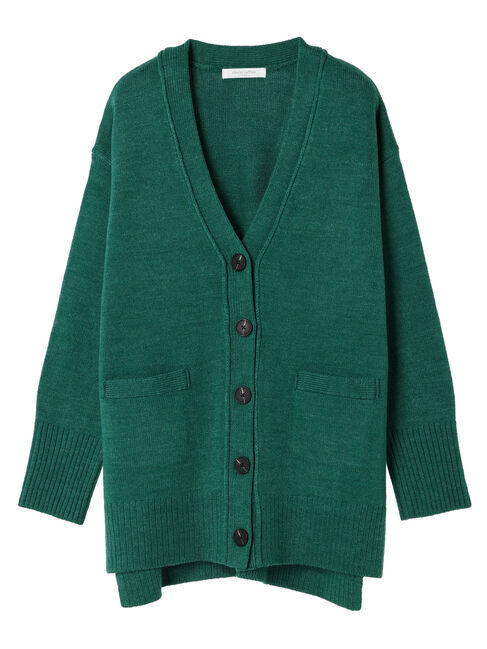 Green Parks「杢調Vネックカーディガン」|カーディガン|