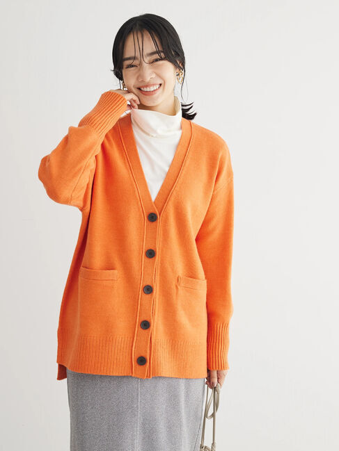 Green Parks「杢調Vネックカーディガン」|カーディガン|