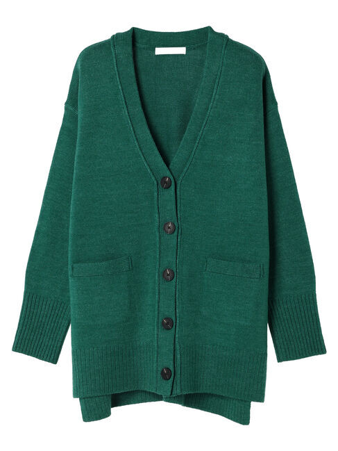 Green Parks「杢調Vネックカーディガン」|カーディガン|