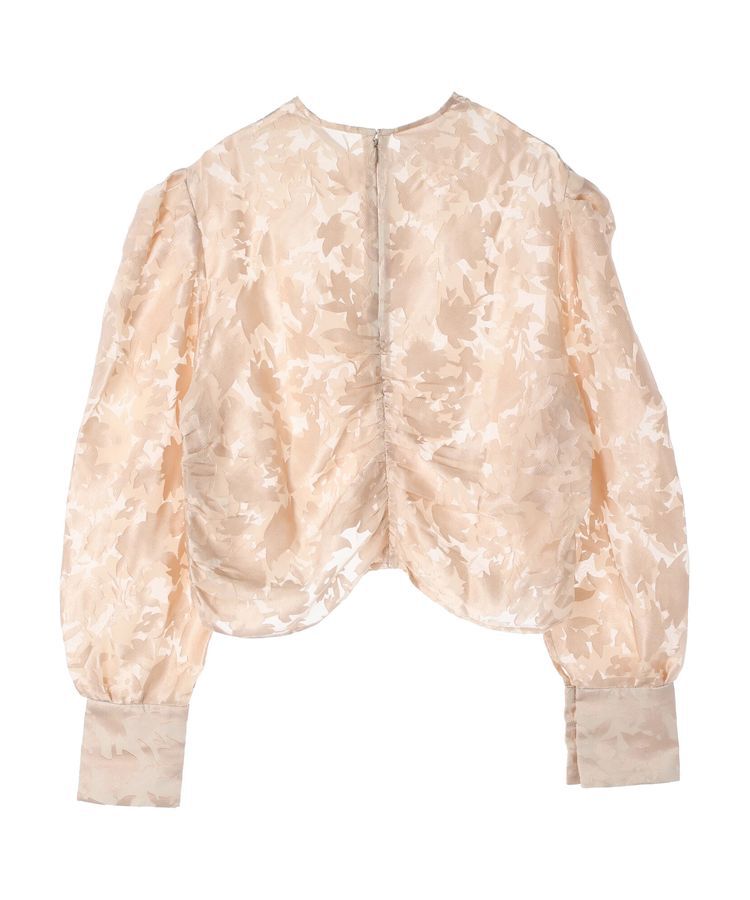 AnriettMusee「花柄オパールシャーリングブラウス」|シャツ・ブラウス|