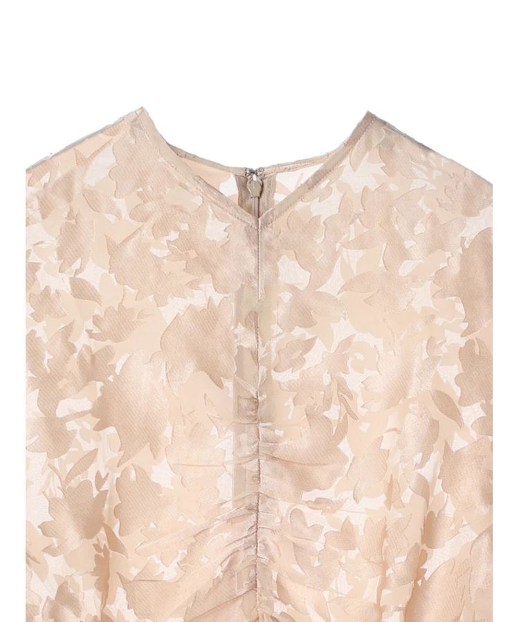 AnriettMusee「花柄オパールシャーリングブラウス」|シャツ・ブラウス|