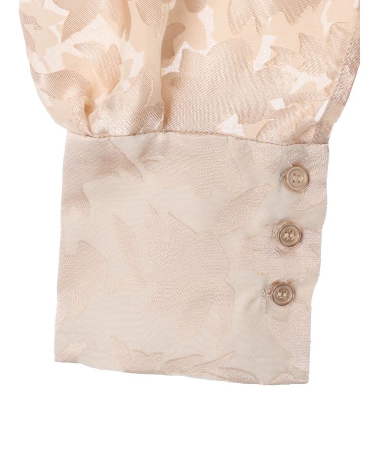 AnriettMusee「花柄オパールシャーリングブラウス」|シャツ・ブラウス|