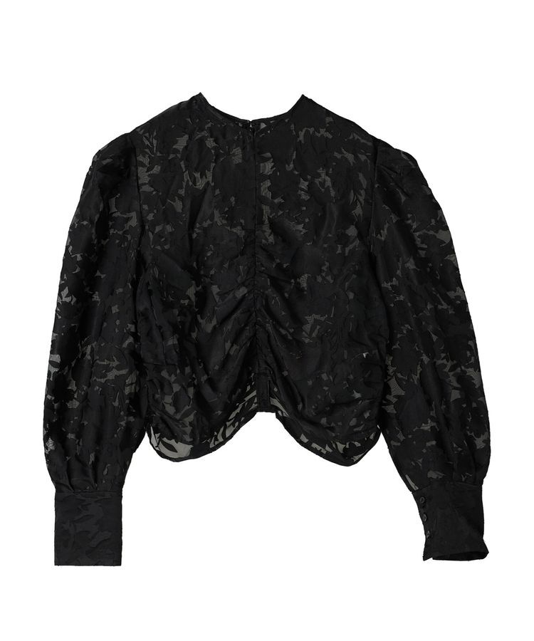 AnriettMusee「花柄オパールシャーリングブラウス」|シャツ・ブラウス|