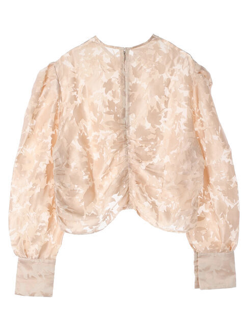 AnriettMusee「花柄オパールシャーリングブラウス」|シャツ・ブラウス|