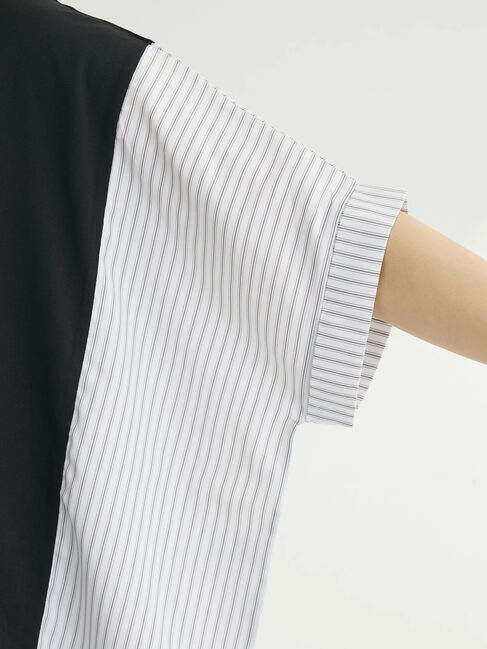 Green Parks「異素材脇切り替えドッキングプルオーバー」|Tシャツ・カットソー|