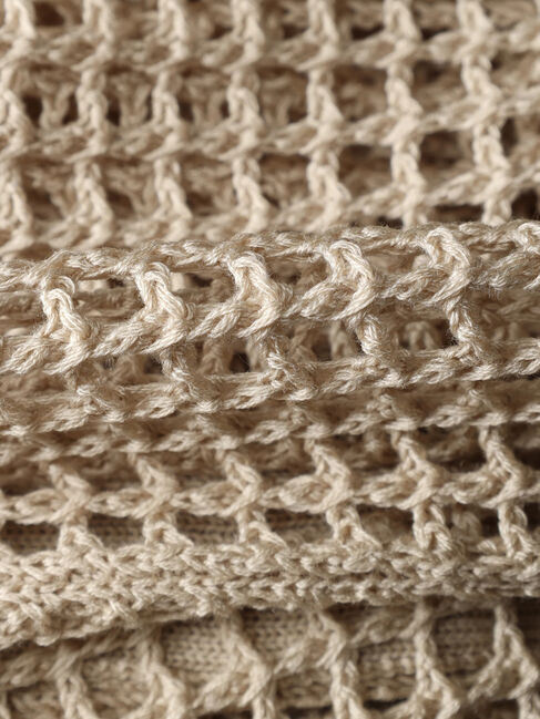 Green Parks「メッシュ編み襟付きカーディガン」|カーディガン|