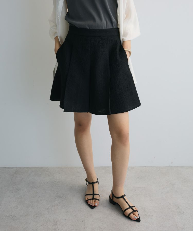 AnriettMusee「タック入りジャガードキュロットパンツ」|その他|