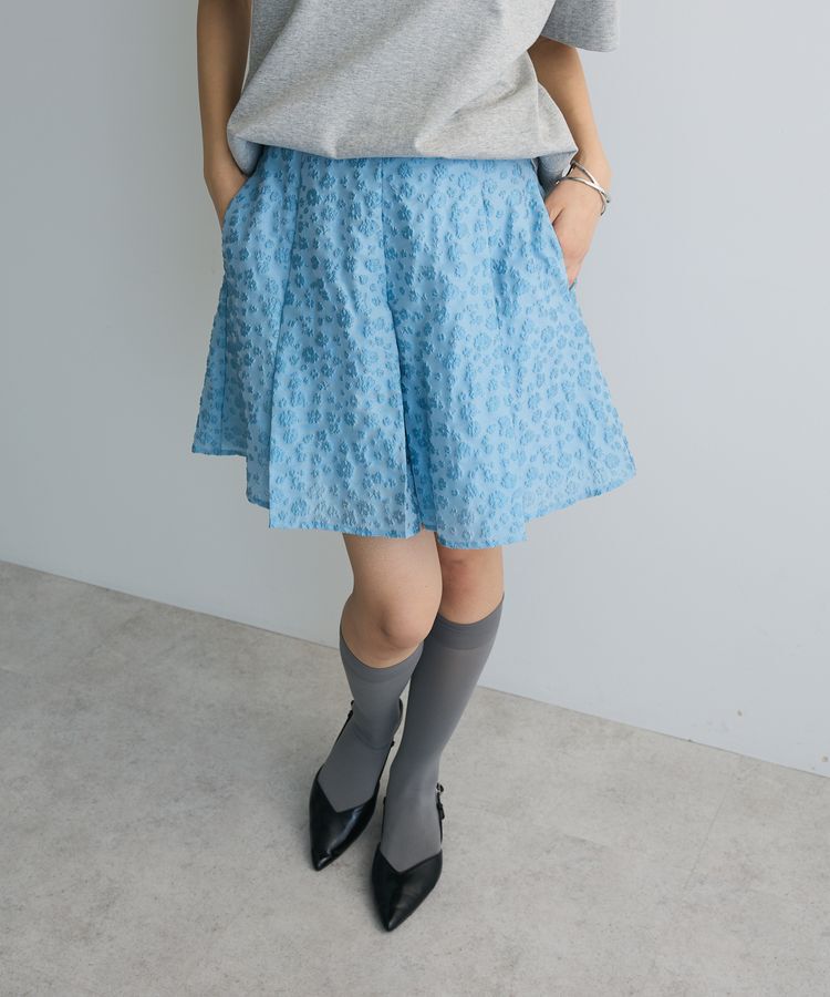 AnriettMusee「タック入りジャガードキュロットパンツ」|その他|