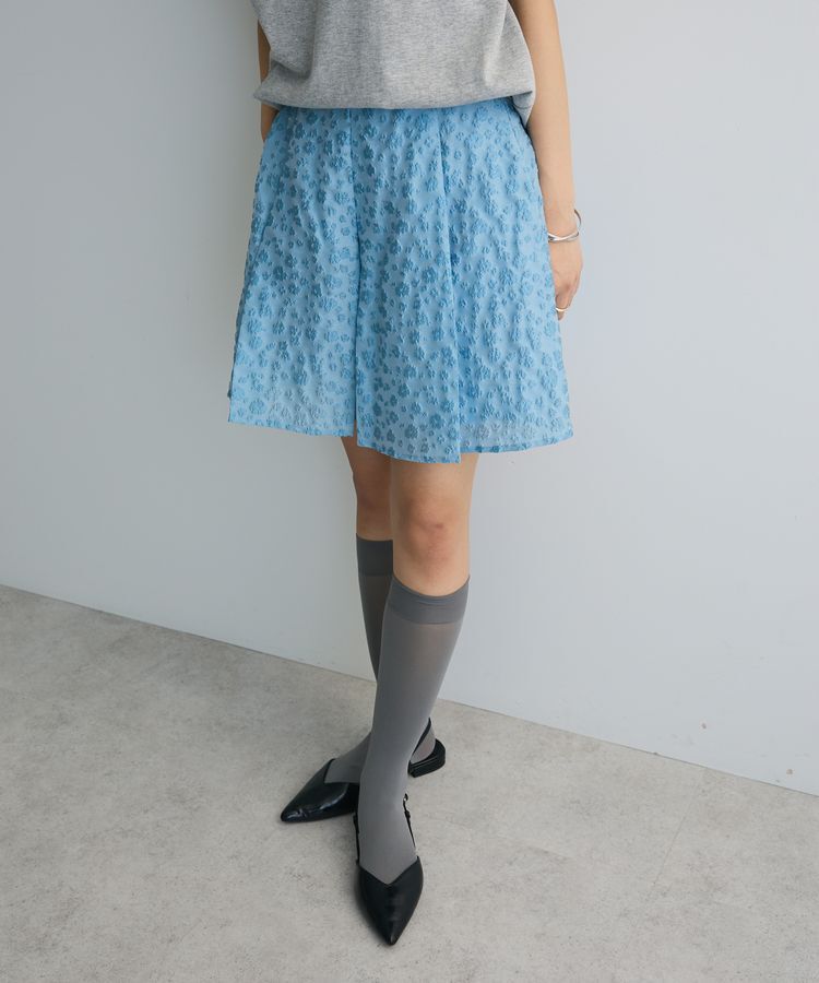 AnriettMusee「タック入りジャガードキュロットパンツ」|その他|