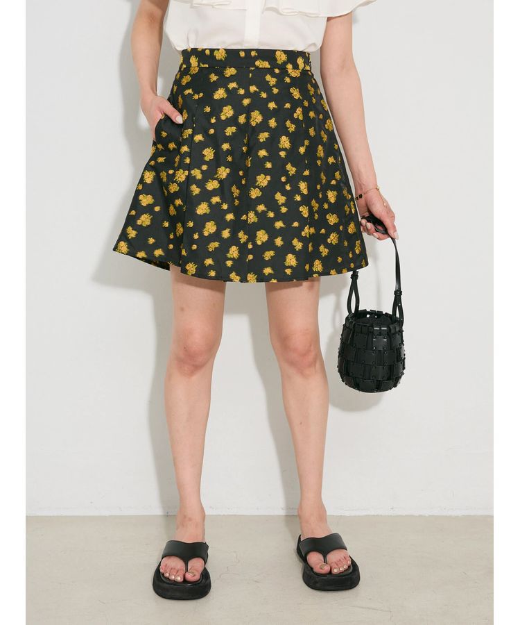 AnriettMusee「タック入りジャガードキュロットパンツ」|その他|